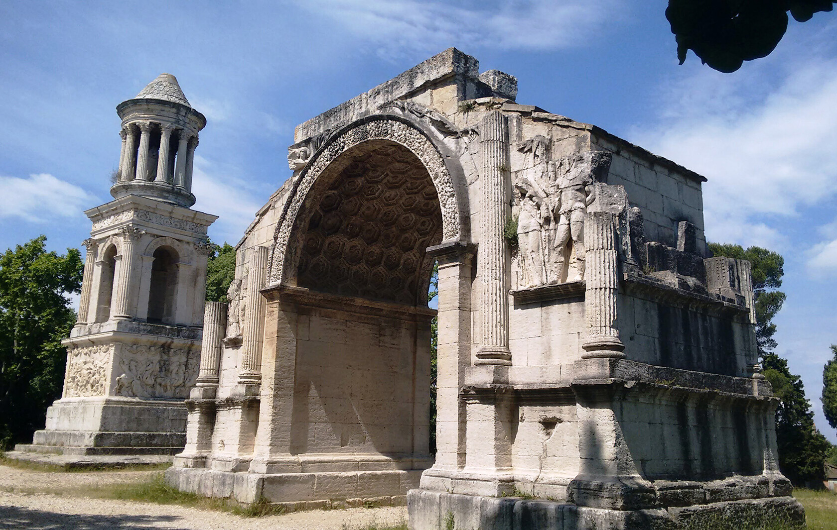 Glanum near St Rémy The Roman mausoleum and triumphant arch Les Antiques