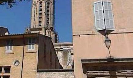 Cathedral Bell Tower and Square Ambiance d’Aix two bedroom apartment
