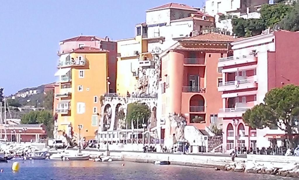 View from the beach in Villefranche-sur-Mer