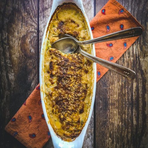 Zucchini Gratin Side Dish Fall Dinner Party Menu