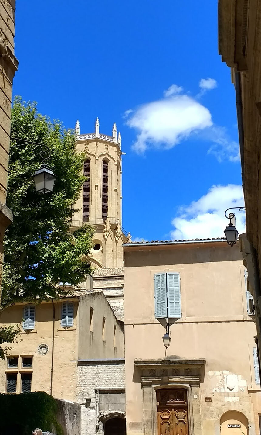 Belltower Looking Up Aix-en-Provence