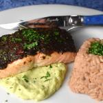 Easy Salmon with Sun-dried Tomato and Olive Tapenade