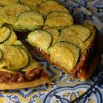 Upside down savoury caponata tart