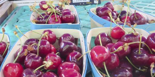 Aix-en-Provence Fresh Produce Market Cherries