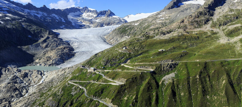 Rhone glacier Switzerland