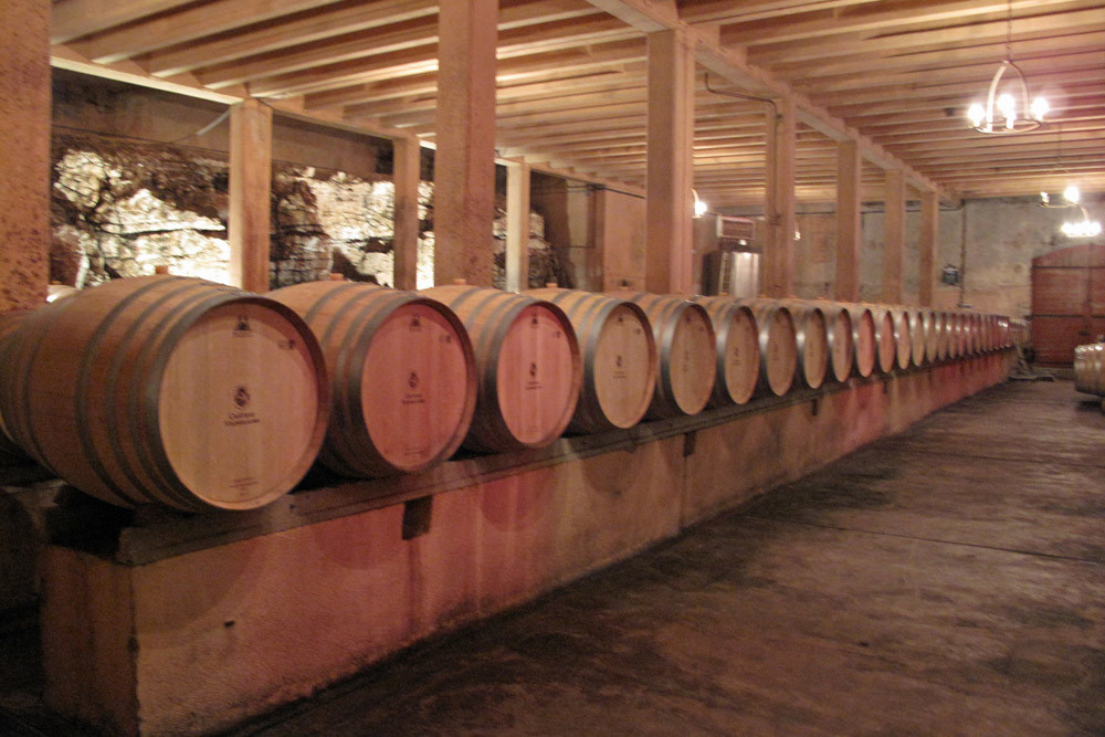 Ch Vignelaure cellar