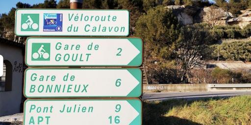 Biking Route Luberon Valley google map