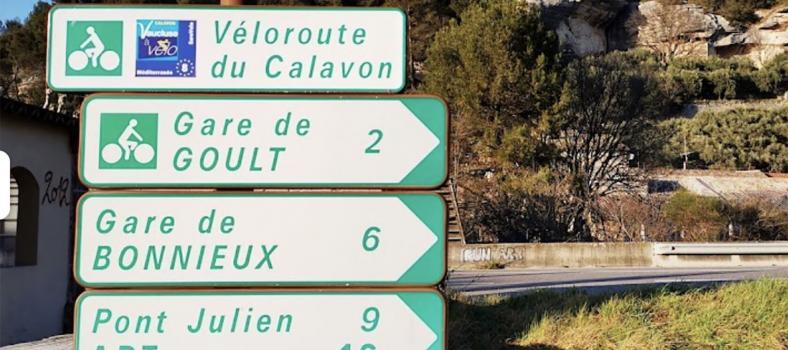 Biking Route Luberon Valley google map