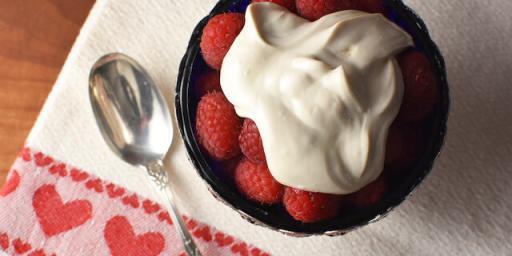 Raspeberries and Cream Dessert