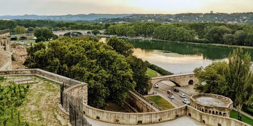 Avignon Rhone river