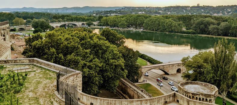 Avignon Rhone river
