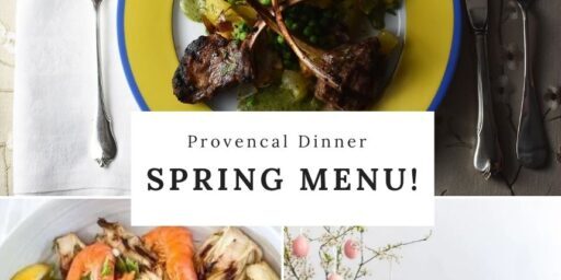 Spring Dinner Menu Provence 2022