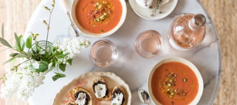 Watermelon Gazpacho Soup Summer Days