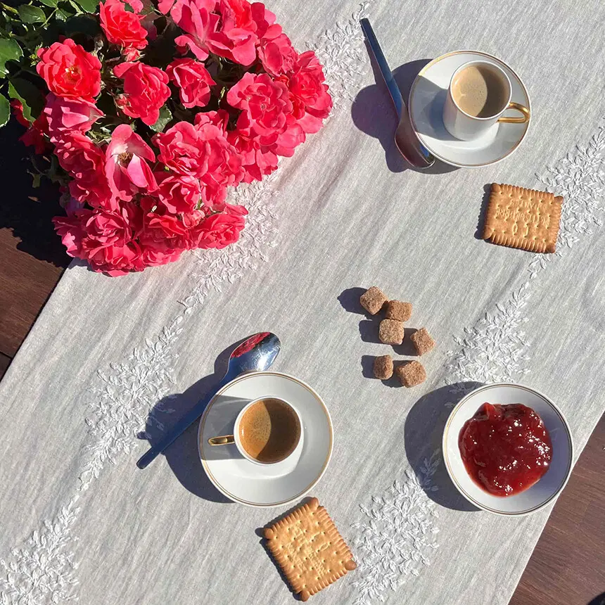 French Linen Table Runner