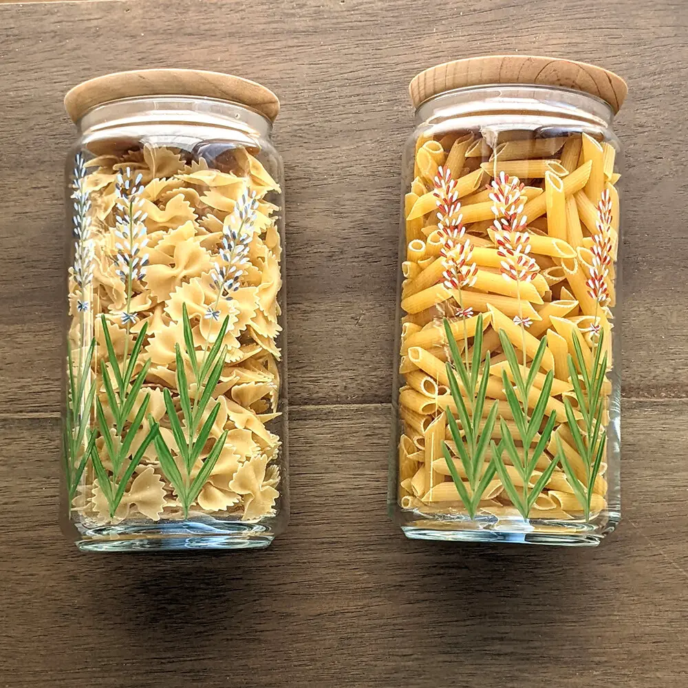 Hand-painted Kitchen Canisters