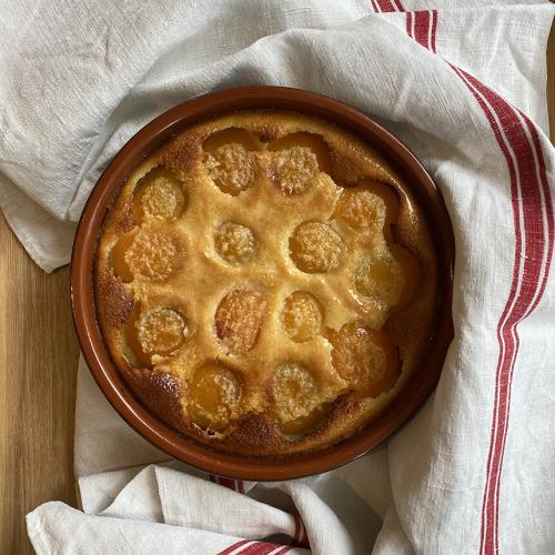 Apricot Rosemary Clafoutis a Provencal Dessert