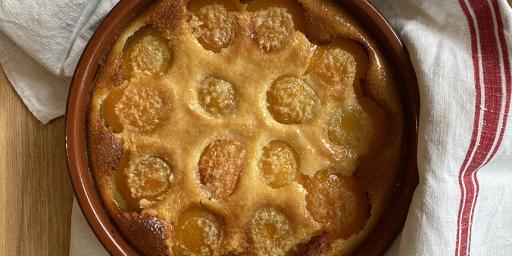 Apricot Rosemary Clafoutis a Provencal Dessert