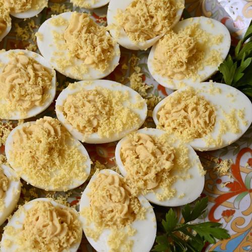 oeufs mimosa Deviled Eggs Recipe Variation