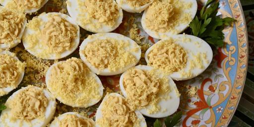 oeufs mimosa Deviled Eggs Recipe Variation