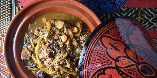 Morocco Lamb Tagine with Prunes and Almonds