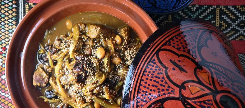 Morocco Lamb Tagine with Prunes and Almonds
