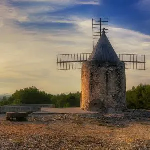 Photo: Provencal Windmill at Sunset