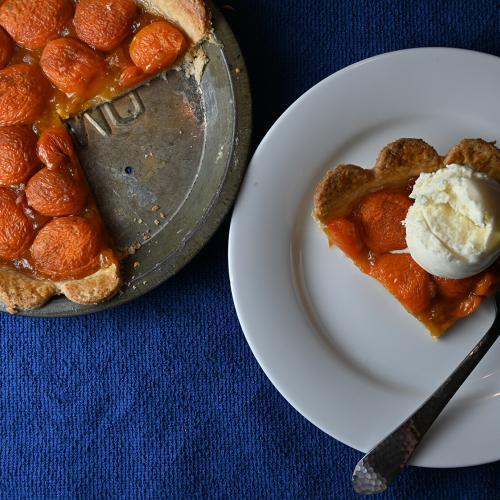 Tart with Fresh Apricots