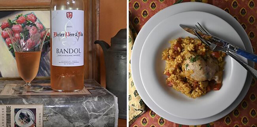 Delicious Paella Recipe Served a Rosé from Bandol in Provence