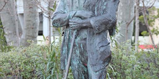 Painter Paul Cézanne's Atelier Statue in Aix-en-Provence