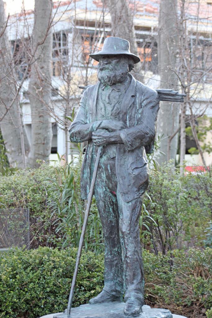 Painter Paul Cézanne's Atelier Statue in Aix-en-Provence