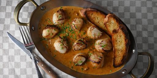 Scallops in a creamy Sauce