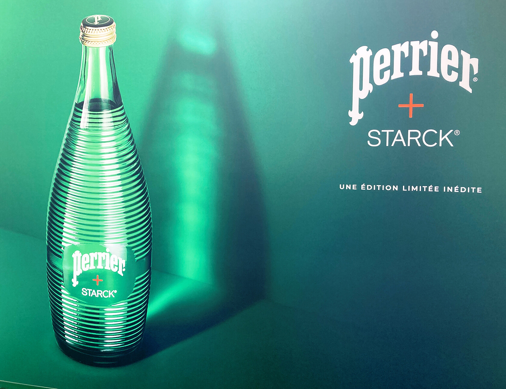 The Perrier Museum Starck-designed ridged bottle