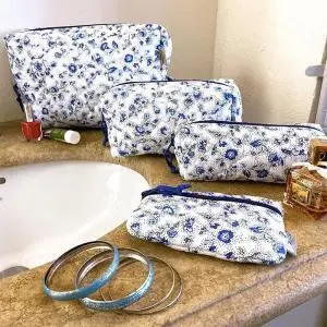 Makeup Bags and Travel Kits in Provencal Designs