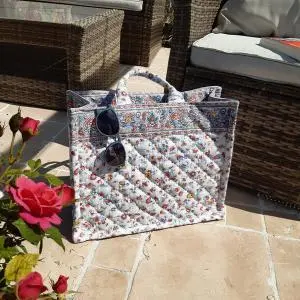 Quilted Tote Bags in Provencal Fabrics