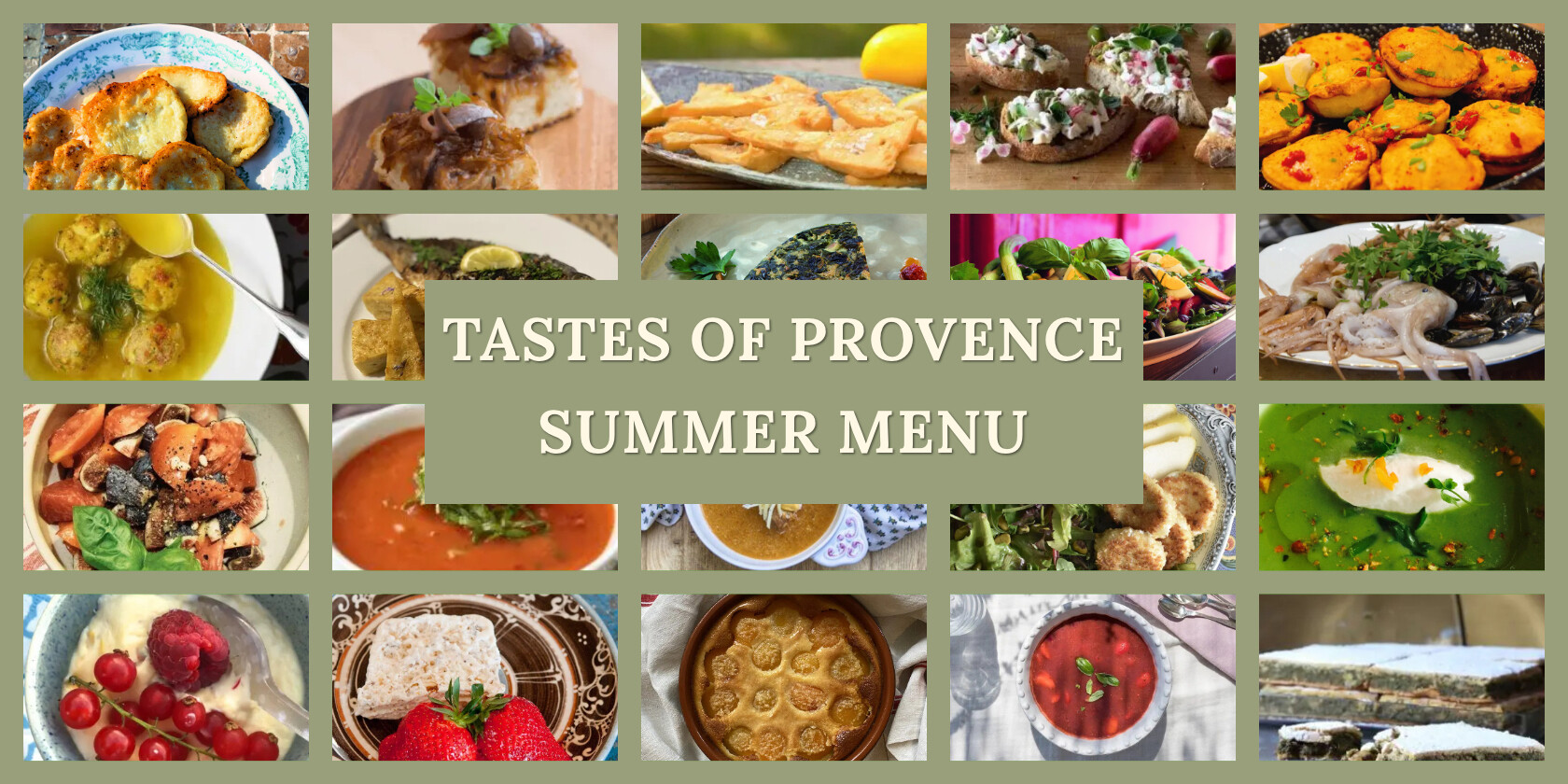 Provence Summer Recipes and Menus