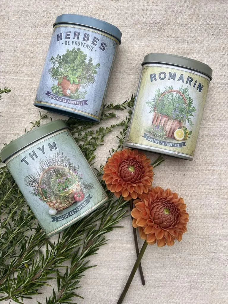 Herbes de Provence in Pretty Canisters