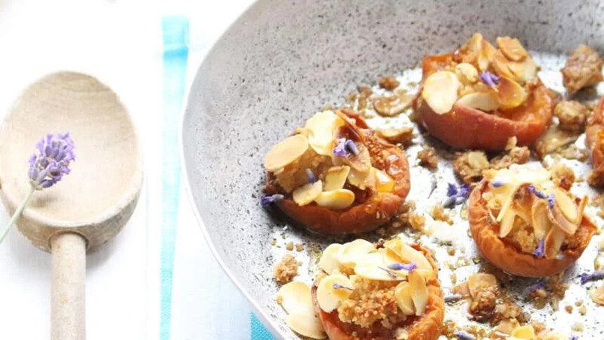 Roasted Apricots with Lavender