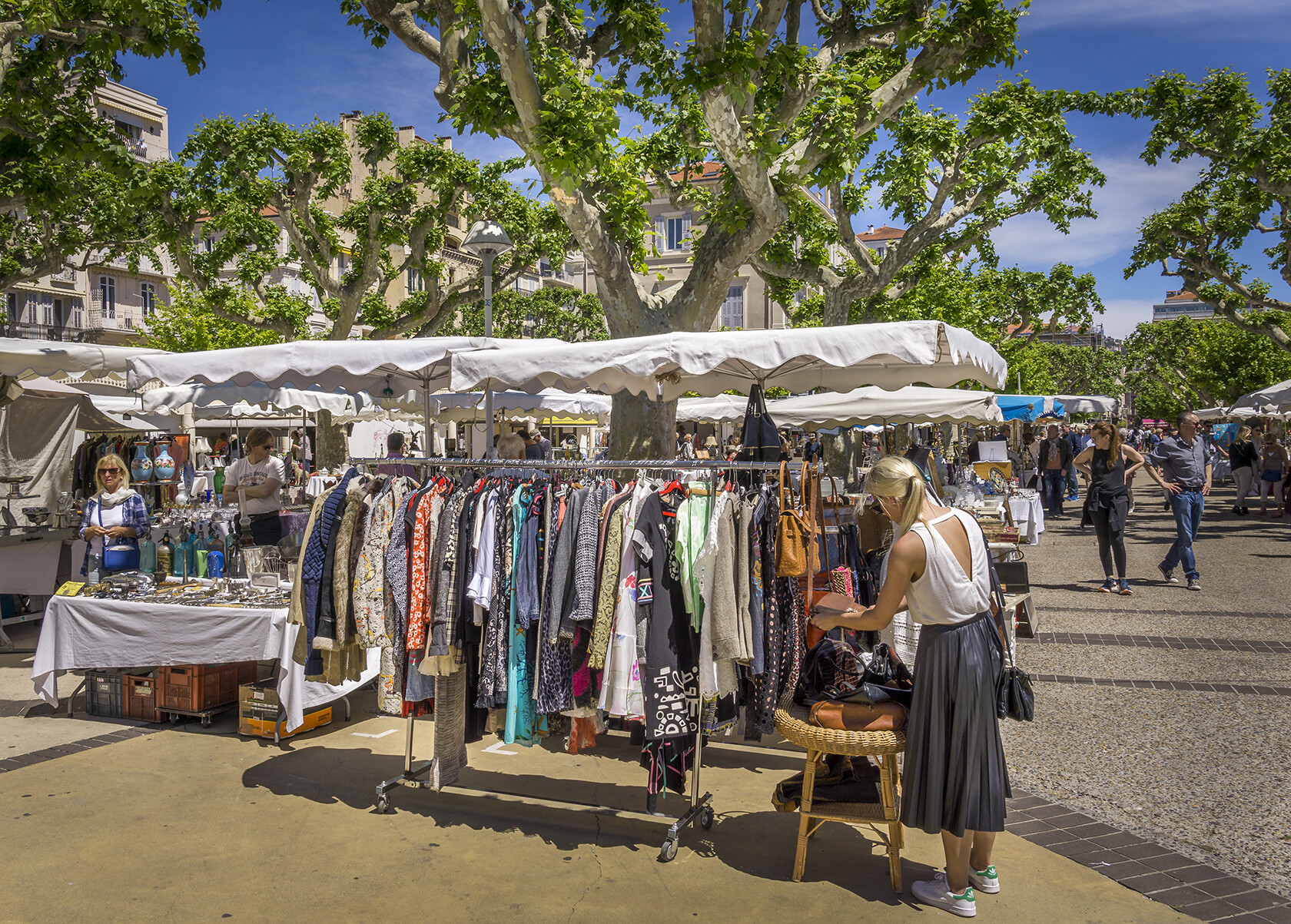 Market Shopping in Cannes on the French Riviera