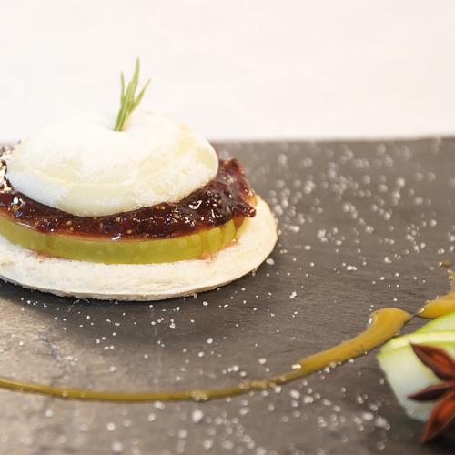 Easy Baked Dessert Apple, Fig and Goat Cheese