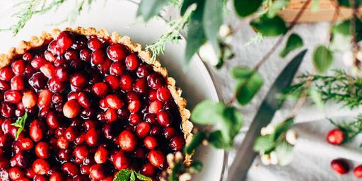 Cranberry Tart with Organic Olive Oil