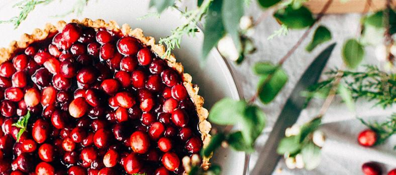 Cranberry Tart with Organic Olive Oil