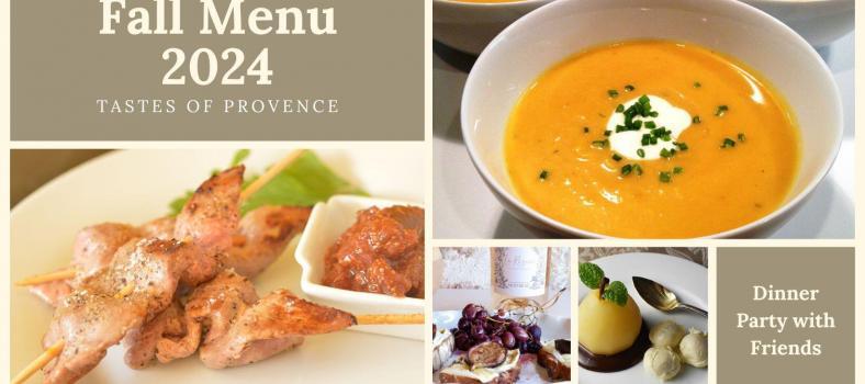 Fall Flavours of Provence Dinner Menu