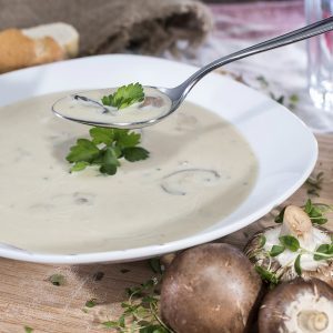 Wild Mushroom Soup with Olive Oil Velouté de Champignons