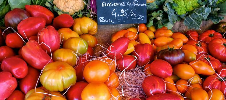 Art of Food Cooking Provence market Tomatoes