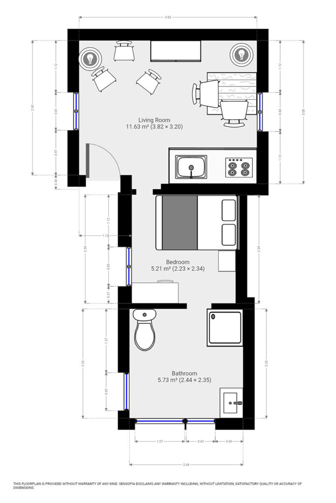 Villa Bernice Mejean Cottage floor plan