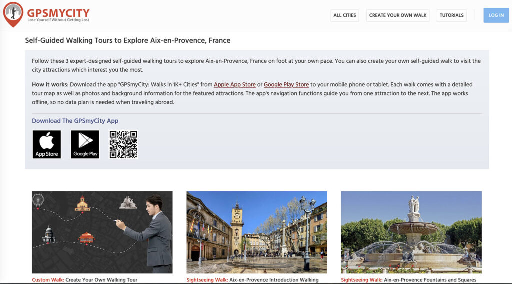 GPSMyCity App Self-Guided walks