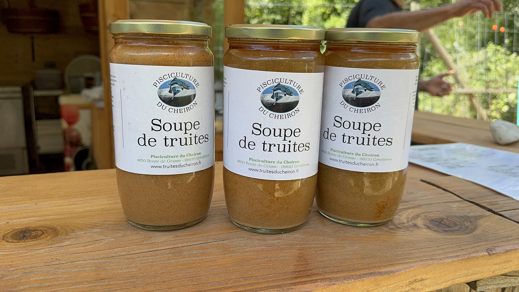 Local soup from trout farm