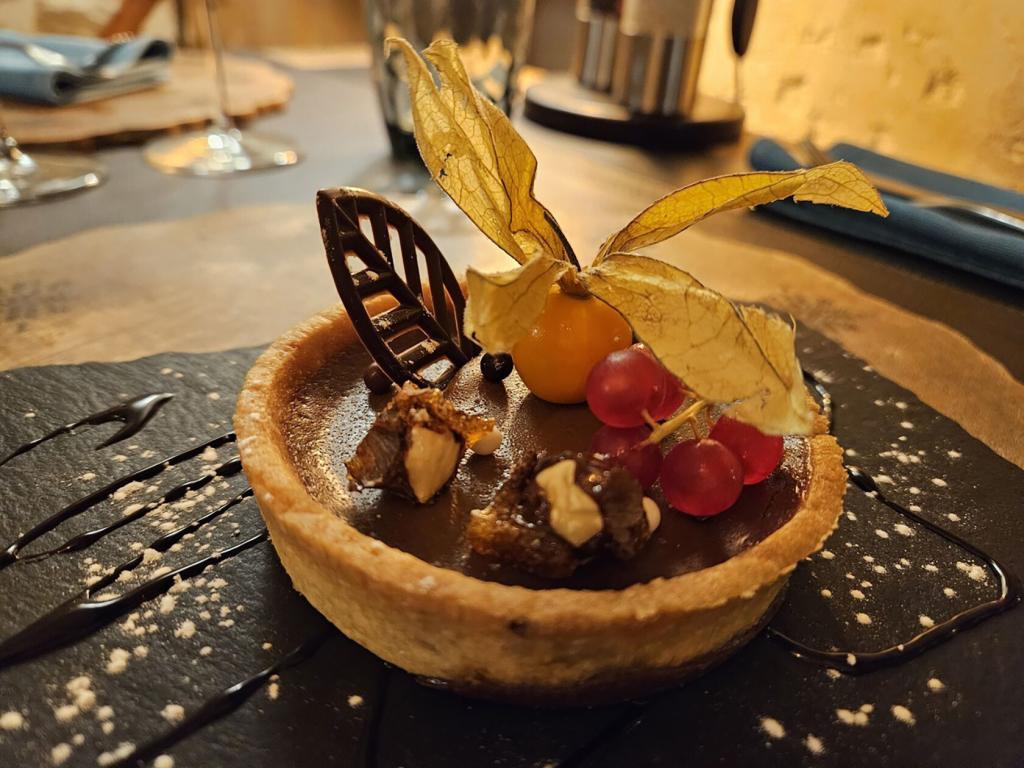 Dessert at L'Oustaloun Hotel Restaurant