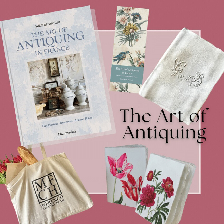 The Art of Antiquing in France Book and Gift Set by Sharon Santoni